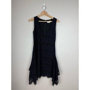 PATRIZIA PEPE‎ Dress Navy Blue Lace Lined Sz 40 US 4 Contemporary Italian 143